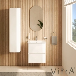 Vitra - Vitra Mia Plus Round Boy Dolabı, Parlak Beyaz
