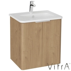 Vitra - Vitra Mia Plus Round Kapaklı Lavabo Dolabı, 60 cm, Altın Meşe - 69813
