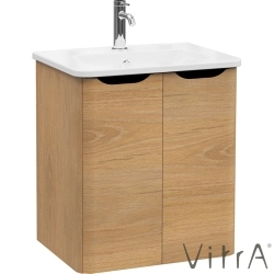 Vitra - Vitra Integra Round Kapaklı Lavabo Dolabı, Ayaksız, 60 cm, Altın Meşe - 69846