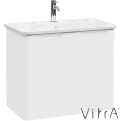 Vitra - Vitra Integra Round Kapaklı Lavabo Dolabı, Ayaksız, 80 cm, Mat Beyaz - 69853