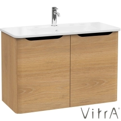 Vitra - Vitra Integra Round Kapaklı Lavabo Dolabı, Ayaksız, 100 cm, Altın Meşe - 69864