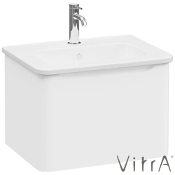 Vitra - Vitra Integra Round Tek Çekmeceli Lavabo Dolabı, Ayaksız, 60 cm, Mat Beyaz - 69898