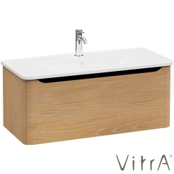 Vitra - Vitra Integra Round Tek Çekmeceli Lavabo Dolabı, Ayaksız, 100 cm, Altın Meşe - 69918