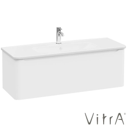 Vitra - Vitra Integra Round Tek Çekmeceli Lavabo Dolabı, Ayaksız, 120 cm, Mat Beyaz - 69925