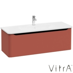 Vitra - Vitra Integra Round Tek Çekmeceli Lavabo Dolabı, Ayaksız, 120 cm, Mat Kırmızı - 69928