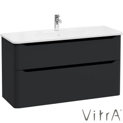 Vitra - Vitra Integra Round Çift Çekmeceli Lavabo Dolabı, Ayaksız, 120 cm, Mat Grafit - 69998