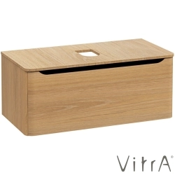 Vitra - Vitra Integra Round Tek Çekmeceli Çanak Lavabo Uyumlu Lavabo Dolabı, Altın Meşe, 100 cm (Çanak Lavabo Hariç-Armatür Deliksiz) - 70053