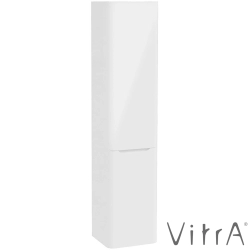 Vitra - Vitra Integra Round Çift Kapaklı Çamaşır Sepetli Boy Dolabı, Parlak Beyaz (Sol)