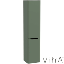 Vitra - Vitra Integra Round Çift Kapaklı Çamaşır Sepetli Boy Dolabı, Mat Yeşil (Sol)