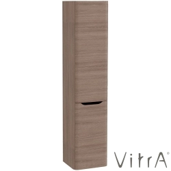 Vitra - Vitra Integra Round Çift Kapaklı Çamaşır Sepetli Boy Dolabı, Moka Meşe (Sol)