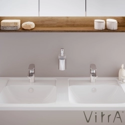Vitra - Vitra Integra Etajerli Lavabo, 120 cm Çift Hazneli