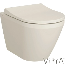VitrA - VitrA Integra Round Rim-ex Kanalsız Asma Klozet, 55 cm, Mat Kum Beji