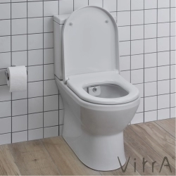 Vitra - Vitra Integra Rim-ex Kanalsız Duvara Tam Dayalı Klozet
