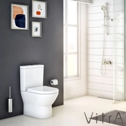 Vitra - Vitra Integra Rim-ex Kanalsız Duvara Tam Dayalı Klozet
