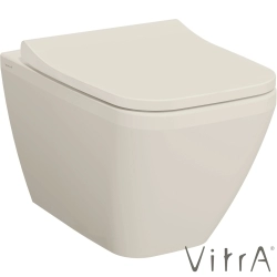 VitrA - VitrA Integra Square Rim-ex Kanalsız Asma Klozet, Gizli Montaj, Mat Kum Beji