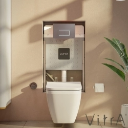 Vitra - Vitra Integra Square Rim-ex Kanalsız Asma Klozet, Gizli Montaj