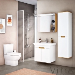 Vitra - Vitra Integra Square Rim-ex Kanalsız Duvara Tam Dayalı Klozet