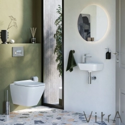 Vitra - Vitra Integra Dar Lavabo, Soldan Armatür Delikli, 37 cm