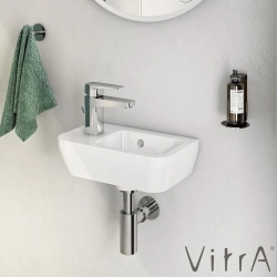 Vitra - Vitra Integra Dar Lavabo, Soldan Armatür Delikli, 37 cm