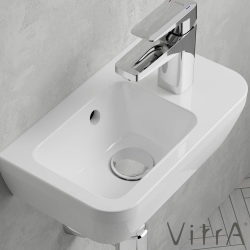Vitra - Vitra Integra Dar Lavabo, Sağdan Armatür Delikli, 37 cm