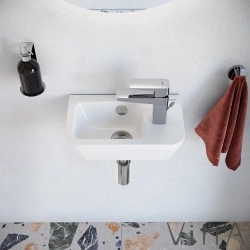 Vitra - Vitra Integra Dar Lavabo, Sağdan Armatür Delikli, 37 cm