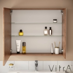 Vitra - Vitra Step Lavabo Dolabı Demonte Set, 85 cm, Altın Meşe (Lavabo Dolabı, Dolaplı Ayna)