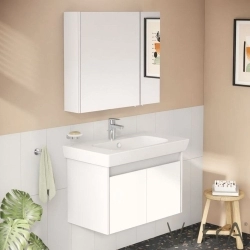 Vitra - Vitra Step Lavabo Dolabı Demonte Set, 85 cm, Beyaz (Lavabo Dolabı, Dolaplı Ayna)