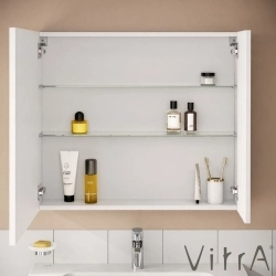 Vitra - Vitra Step Lavabo Dolabı Demonte Set, 85 cm, Beyaz (Lavabo Dolabı, Dolaplı Ayna)