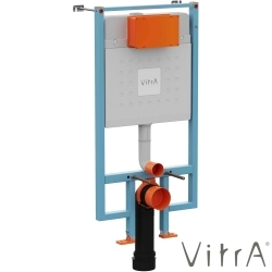 VitrA - VitrA Gömme Rezervuar Duvar Önü Alçıpan Uygulamalı Set, İnce, 2,5/4 Litre