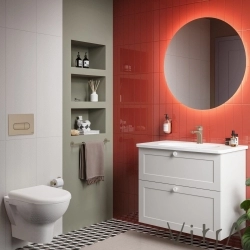 Vitra - Vitra Root Round Kumanda Paneli, Fırçalı Nikel