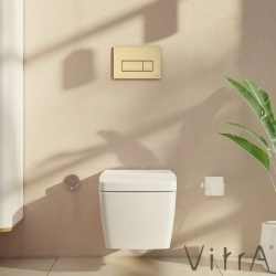 Vitra - Vitra Root Square Kumanda Paneli, Fırçalı Altın