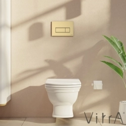 Vitra - Vitra Root Square Kumanda Paneli, Fırçalı Altın