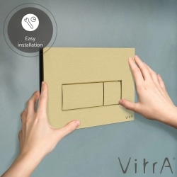 Vitra - Vitra Root Square Kumanda Paneli, Fırçalı Altın