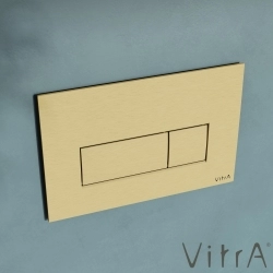 Vitra - Vitra Root Square Kumanda Paneli, Fırçalı Altın