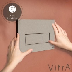 Vitra - Vitra Root Square Kumanda Paneli, Fırçalı Nikel