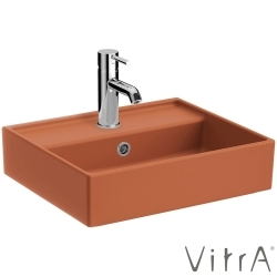 Vitra - Vitra ArchiPlan Dar Lavabo, 45x38 cm, Mat Terra Rosa, VitraClean