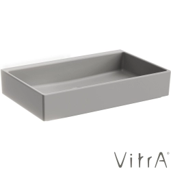 VitrA - VitrA ArchiPlan Dar Çanak Lavabo, 60x38 cm, Mat Taş Gri, VitrAClean