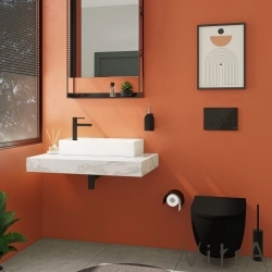 Vitra - Vitra ArchiPlan Soldan Armatür Delikli Dar Lavabo, 60x28 cm