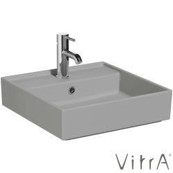 Vitra - Vitra ArchiPlan Lavabo, 45x46 cm, Mat Taş Gri, VitraClean