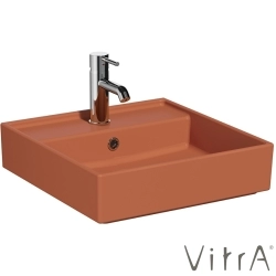 Vitra - Vitra ArchiPlan Lavabo, 45x46 cm, Mat Terra Rosa, VitraClean