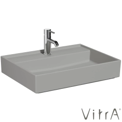 Vitra - Vitra ArchiPlan Lavabo, 60x46 cm, Mat Taş Gri, VitraClean