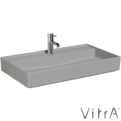 VitrA - VitrA ArchiPlan Çanak Lavabo, 80x46 cm, Mat Taş Gri, VitrAClean