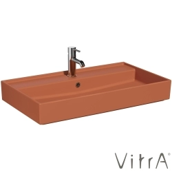Vitra - Vitra ArchiPlan Lavabo, 80x46 cm, Mat Terra Rosa, VitraClean