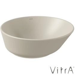 Vitra - Vitra Geo Yuvarlak Çanak Lavabo, 38 cm, Mat Kum Beji