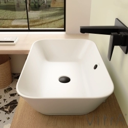 Vitra - Vitra Geo Dikdörtgen Çanak Lavabo, 60 cm