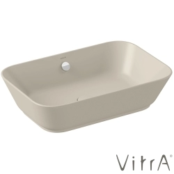 Vitra - Vitra Geo Dikdörtgen Çanak Lavabo, 60 cm, Mat Kum Beji