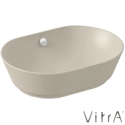 Vitra - Vitra Geo Oval Çanak Lavabo, 55 cm, Mat Kum Beji