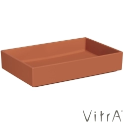 Vitra - Vitra ArchiPlan Dikdörtgen Çanak Lavabo, 60 cm, Mat Terra Rosa, VitraClean