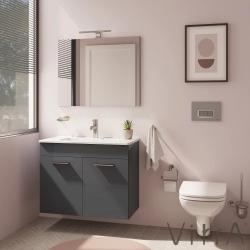 Vitra - Vitra Mia Etajerli Lavabo, 59 cm