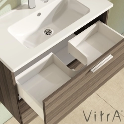 Vitra - Vitra Mia Demonte Set, 80 cm, Çekmeceli, (Lavabo Dolabı, Aydınlatmalı Ayna), Cordoba